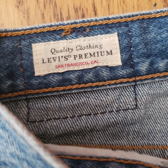 Levi's Wedgie 24x27 skinny premium 100 cotton rigid vintage style retro jean - Picture 10 of 16